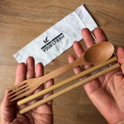 Yourstraw Bamboo Straw Set - On The Go