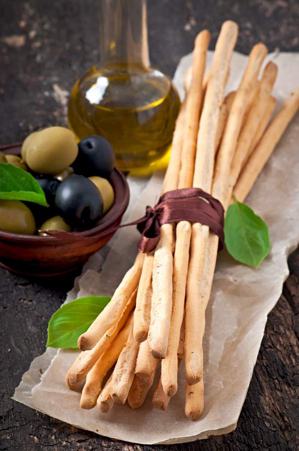 Healthy Italian Breadsticks Wholemeal Grissini Green Foot Mama